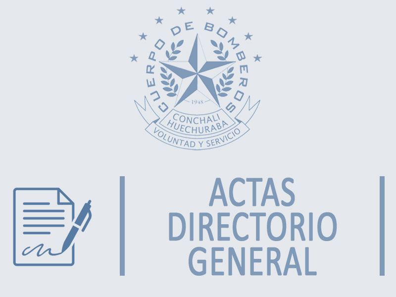 Actas Directorio General